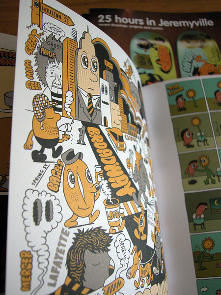 25hrs in Jeremyville #3 zine & 'Sketches from New York' Postcard book