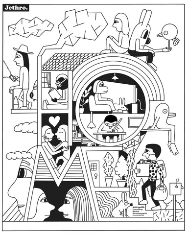 A Trip to Jeremyville FREE coloring in poster _ HOME
