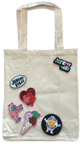 Tote With Patches - Style 1